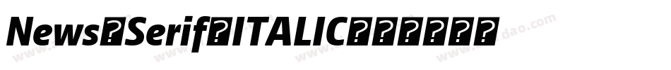News Serif ITALIC字体转换